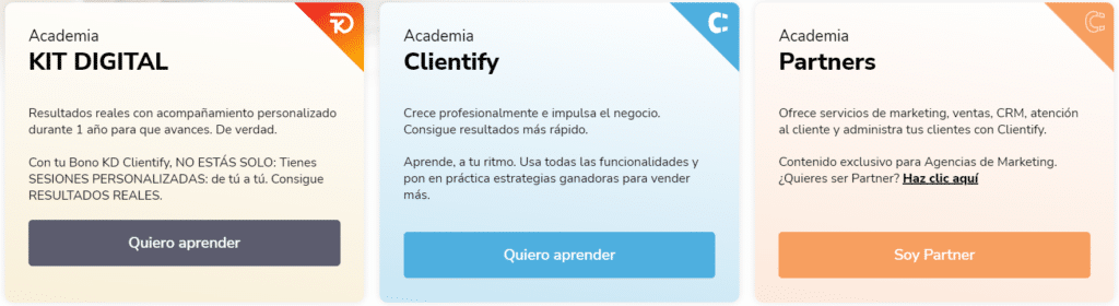 3 Academias de Clientify