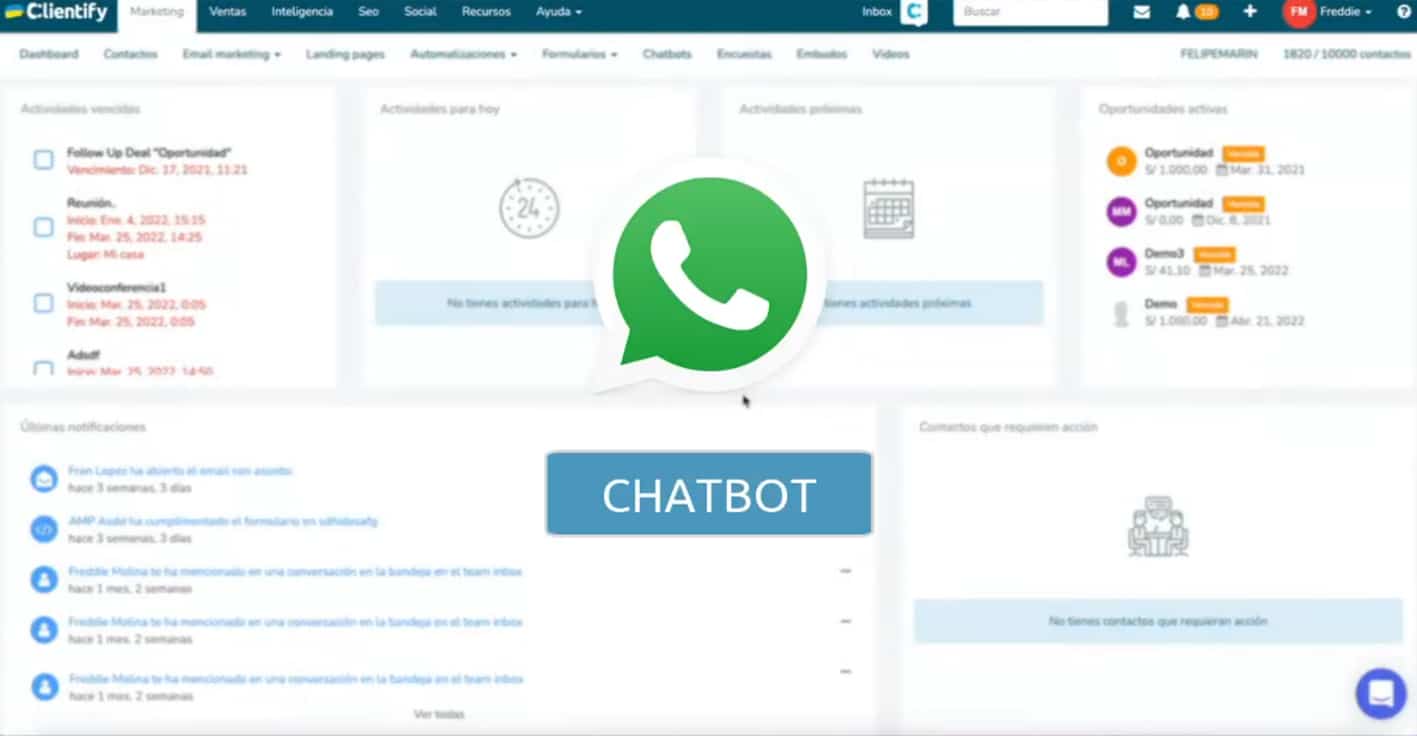 Chatbot En Whatsapp Con Clientify