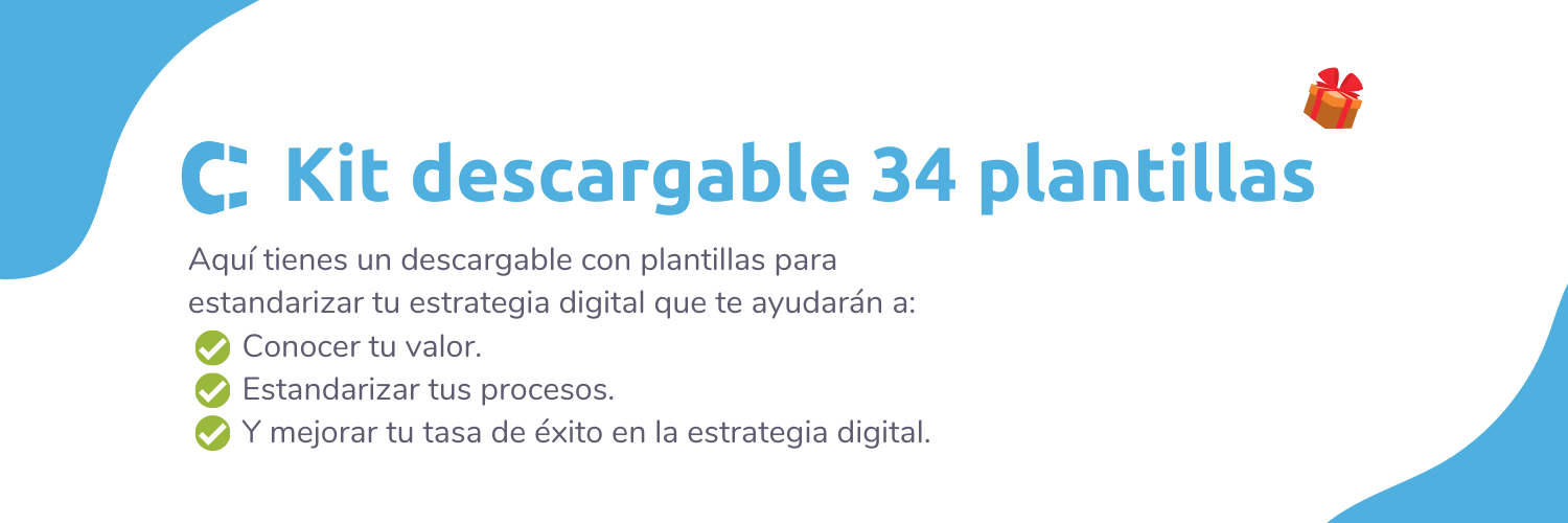 Kit 34 plantillas para estandarizar estrategias digitales o flujos de trabajo