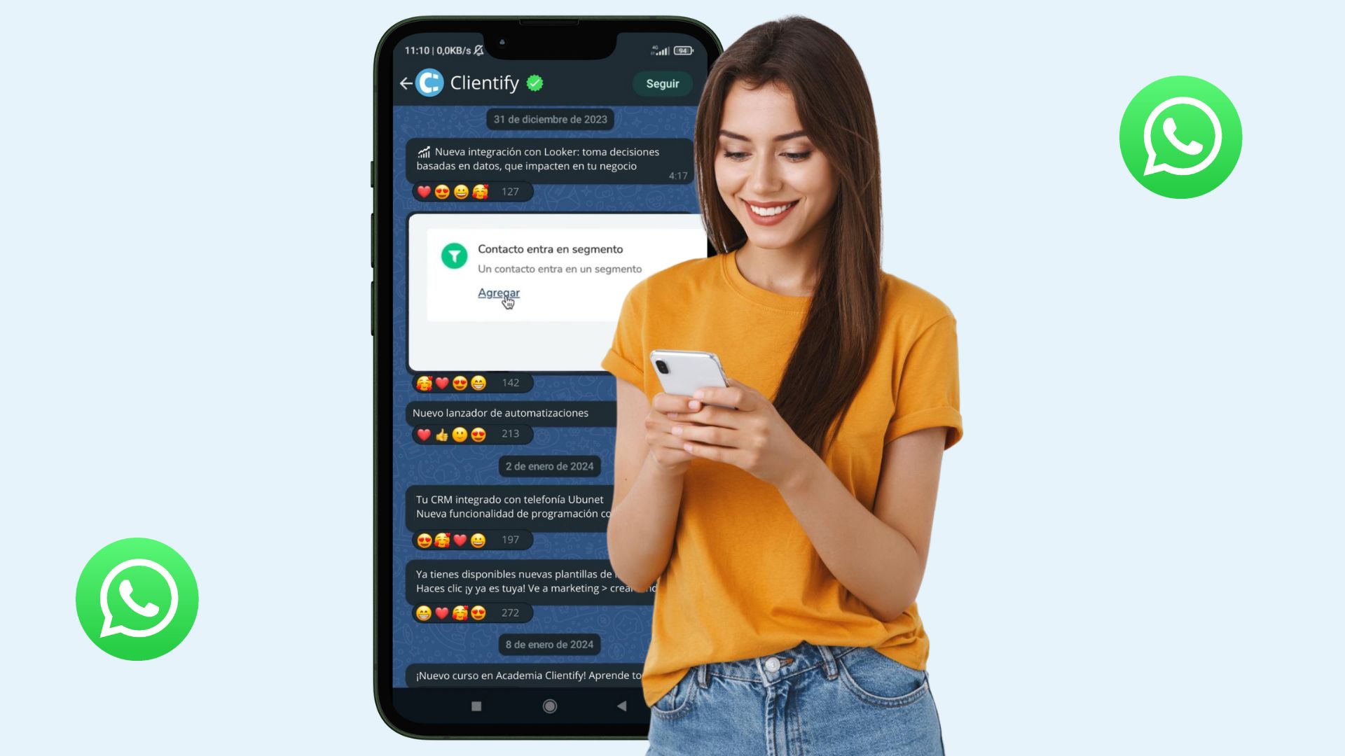 canal whatsapp clientify -Clientify, CRM