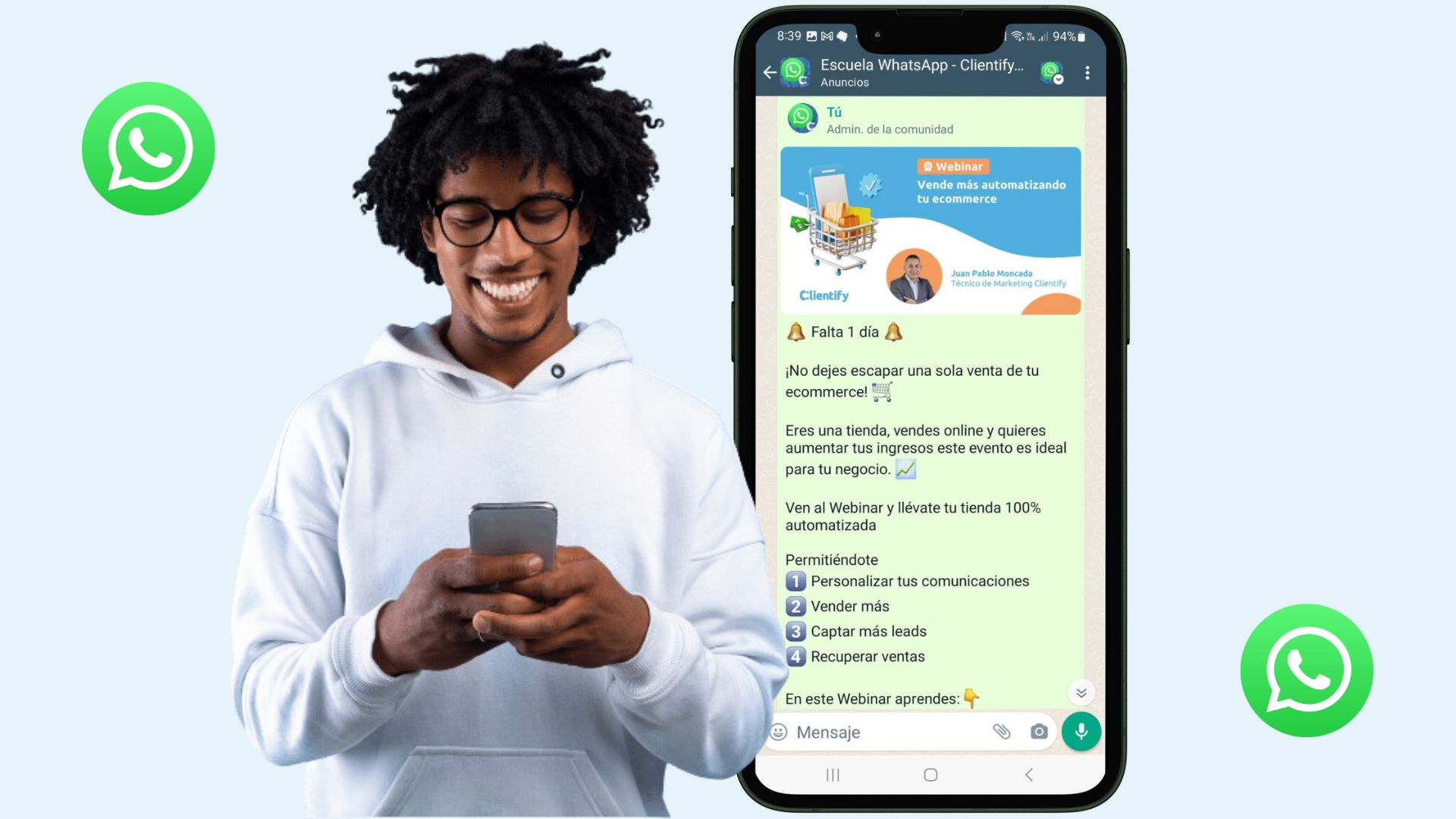 whatsapp comunidad clientify -Clientify, CRM