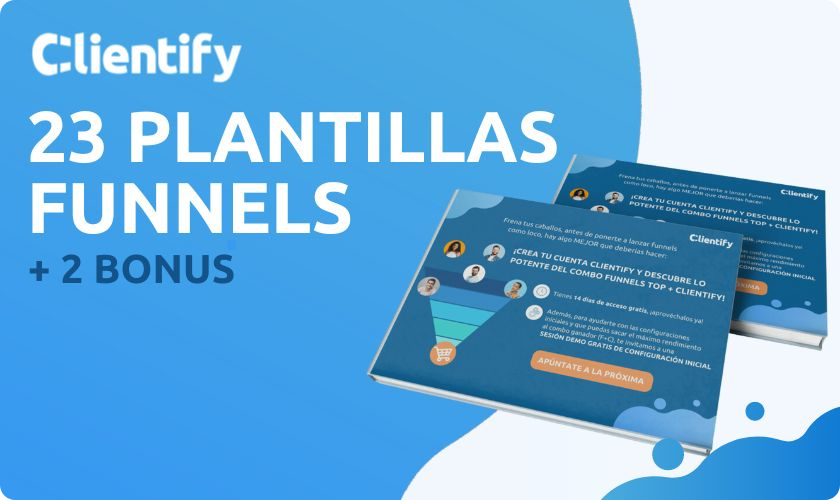 23 plantillas funnels -Clientify, CRM