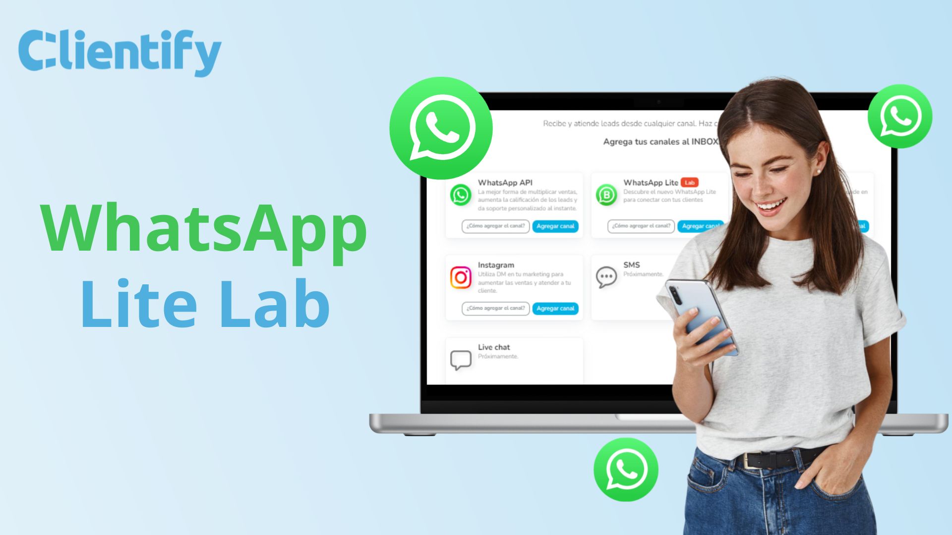Whatsapp lite lab -Clientify, CRM