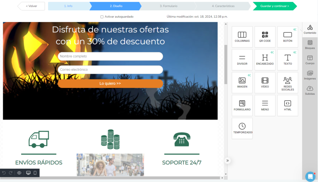 2 Landing Page Desde Crm Con Ia