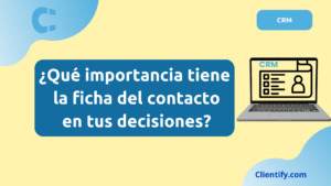 Ficha Contacto de un CRM