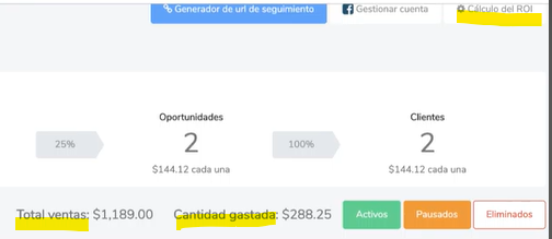 calcular ROI o retorno de inversión