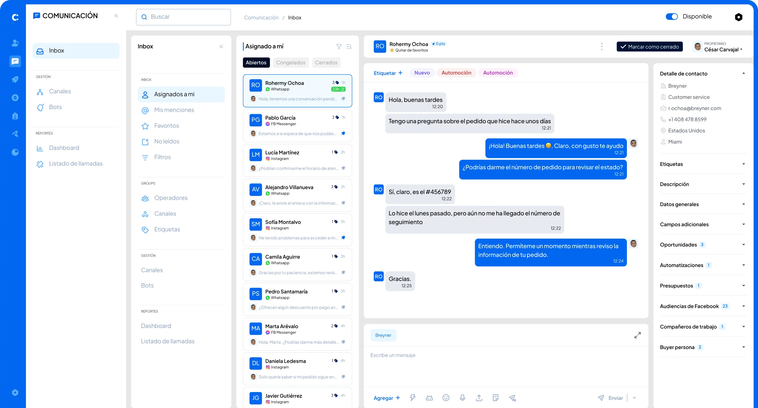 jumbo demo -Clientify, CRM
