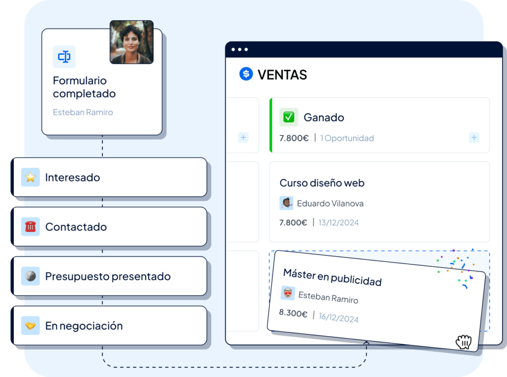 escala en ventas no en coste -Clientify, CRM