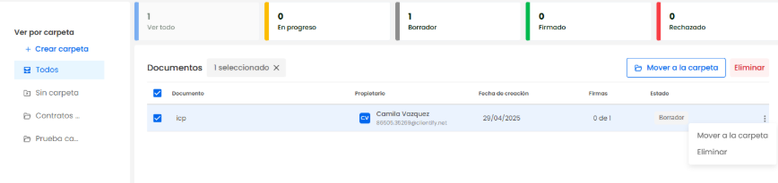 Firma electronica en crm