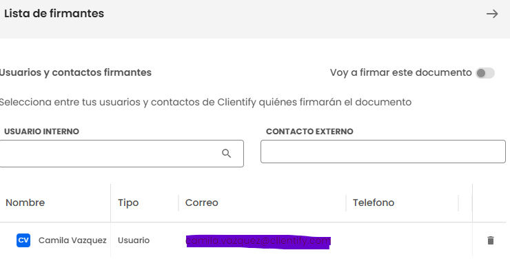Firma electronica en crm