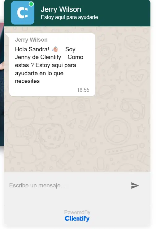 Imagen de una conversación por WhatsApp