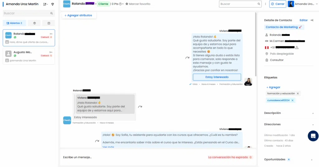 gestionar mensajes de clientes en WhatsApp