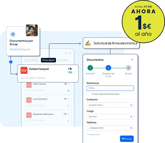 Firma electrónica spin off euros 1 Antes 97