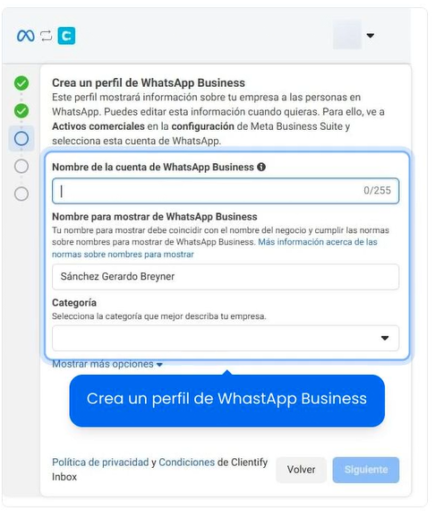 Chatbot con IA para WhatsApp: guía completa para crearlo, activarlo y usarlo en tu negocio 3 Conecta tu WhatsApp Business API a Clientify