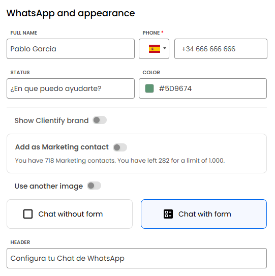 WhatsApp widget: how to install WhatsApp on your website? 3 appearance ingles