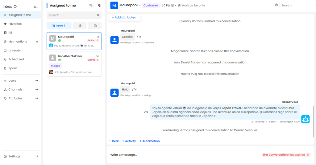 How to follow up customers effectively (with the help of a CRM)? 2 chat ingles
