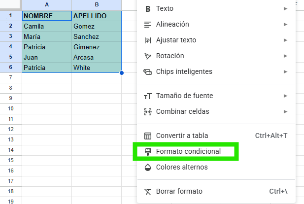 Cómo eliminar duplicados y unificar contactos sin perder información 2 formato condicional excel