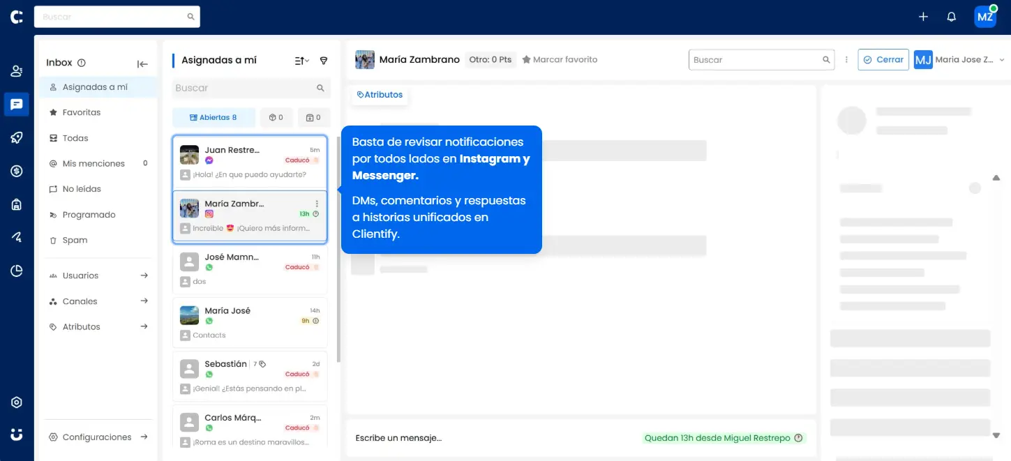 Ten todas tus conversaciones unificadas